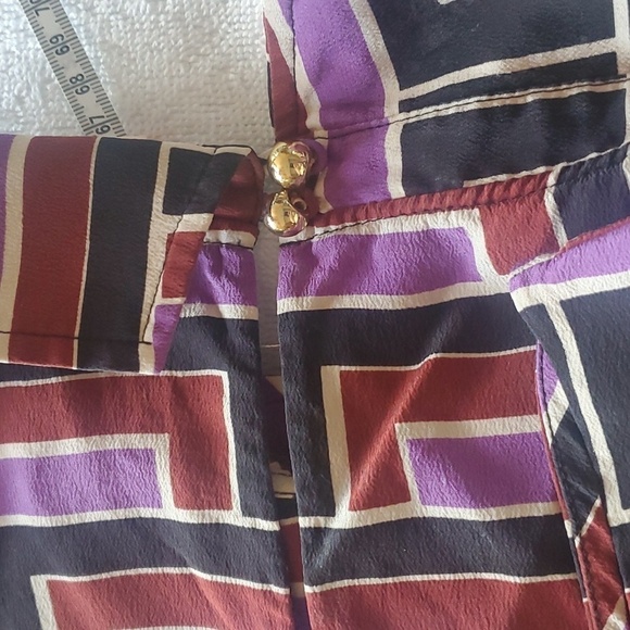 Kate Spade NY Florence Broadhurst Milan 100% Silk Sleeveless Sz. 10 Blouse - Picture 11 of 11